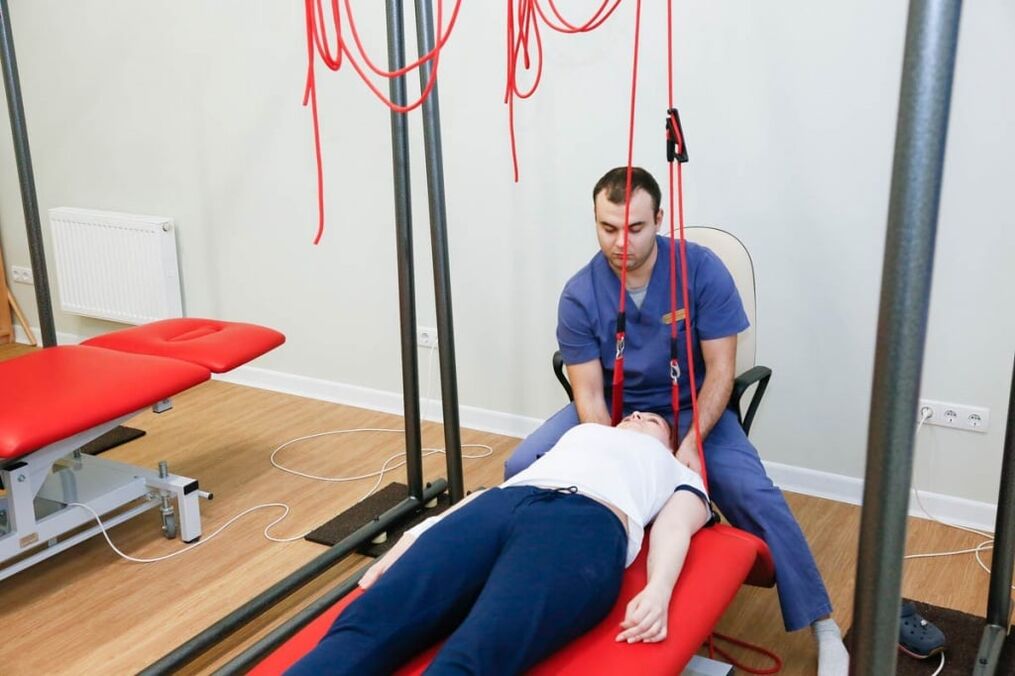 Physiotherapie bei der Behandlung vun zervikaler Osteochondrose