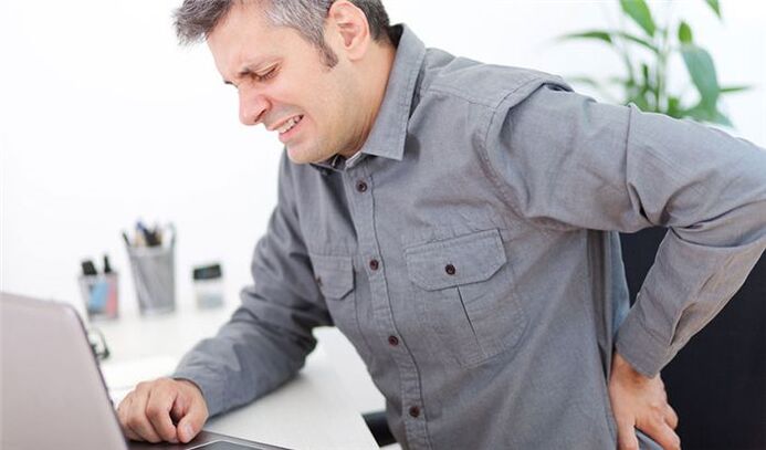 Réckschmerzen mat Osteochondrose